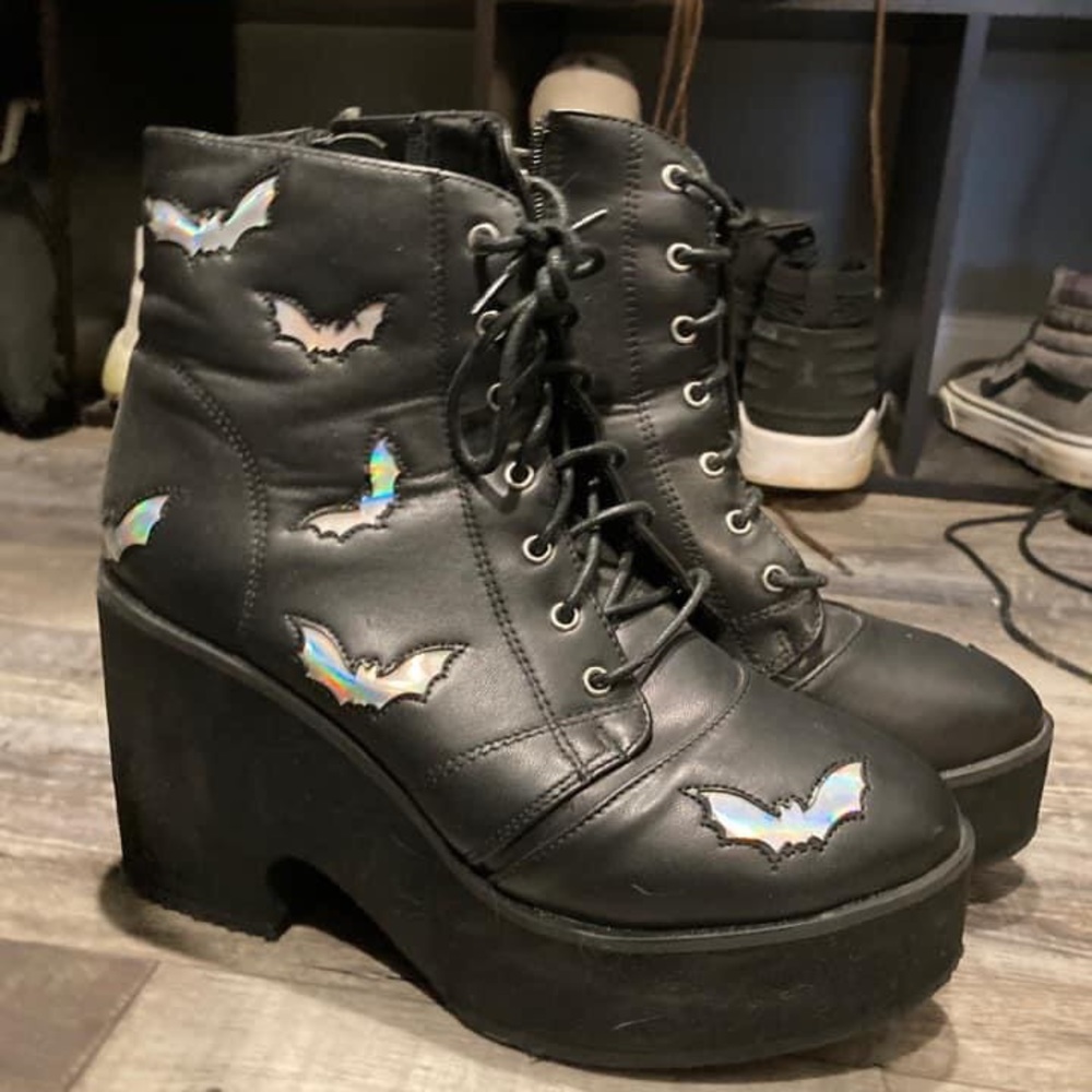 Bat Platform Boots
